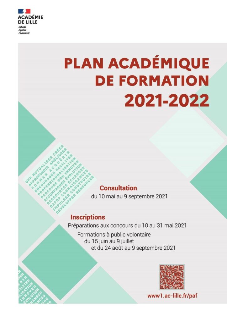 Plan académique de formation 2021 2022 Site des PLP Lettres histoire