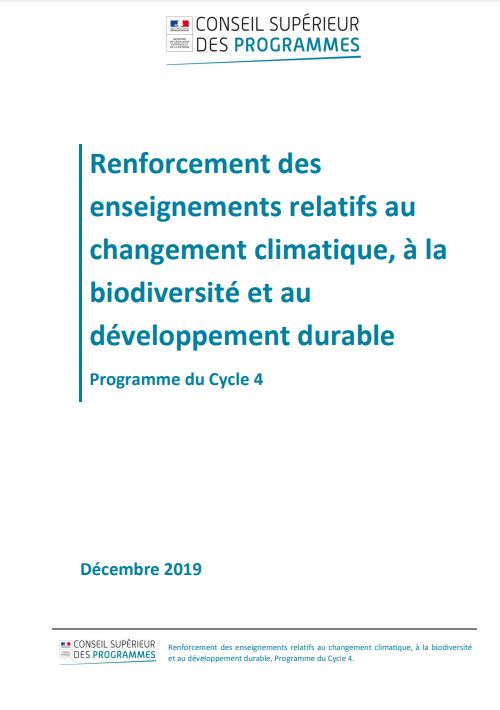 Programmes du cycle 4 – Site académique 3ème prépa-métiers