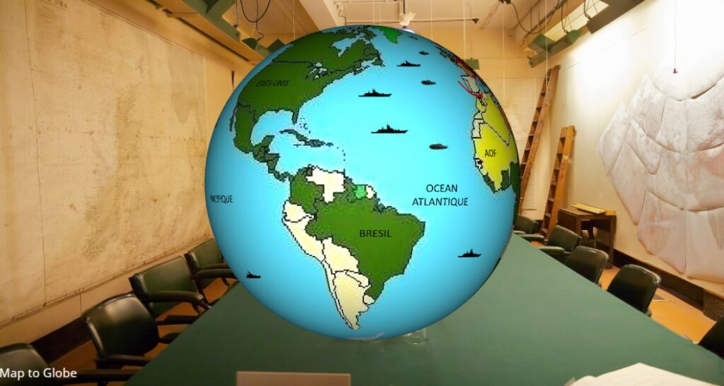 Mini globe cartographie continents - Géographie - matériel