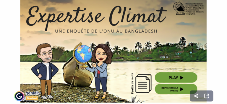 Etude de cas ludifiée sur le changement climatique au Bangladesh et ses principaux effets