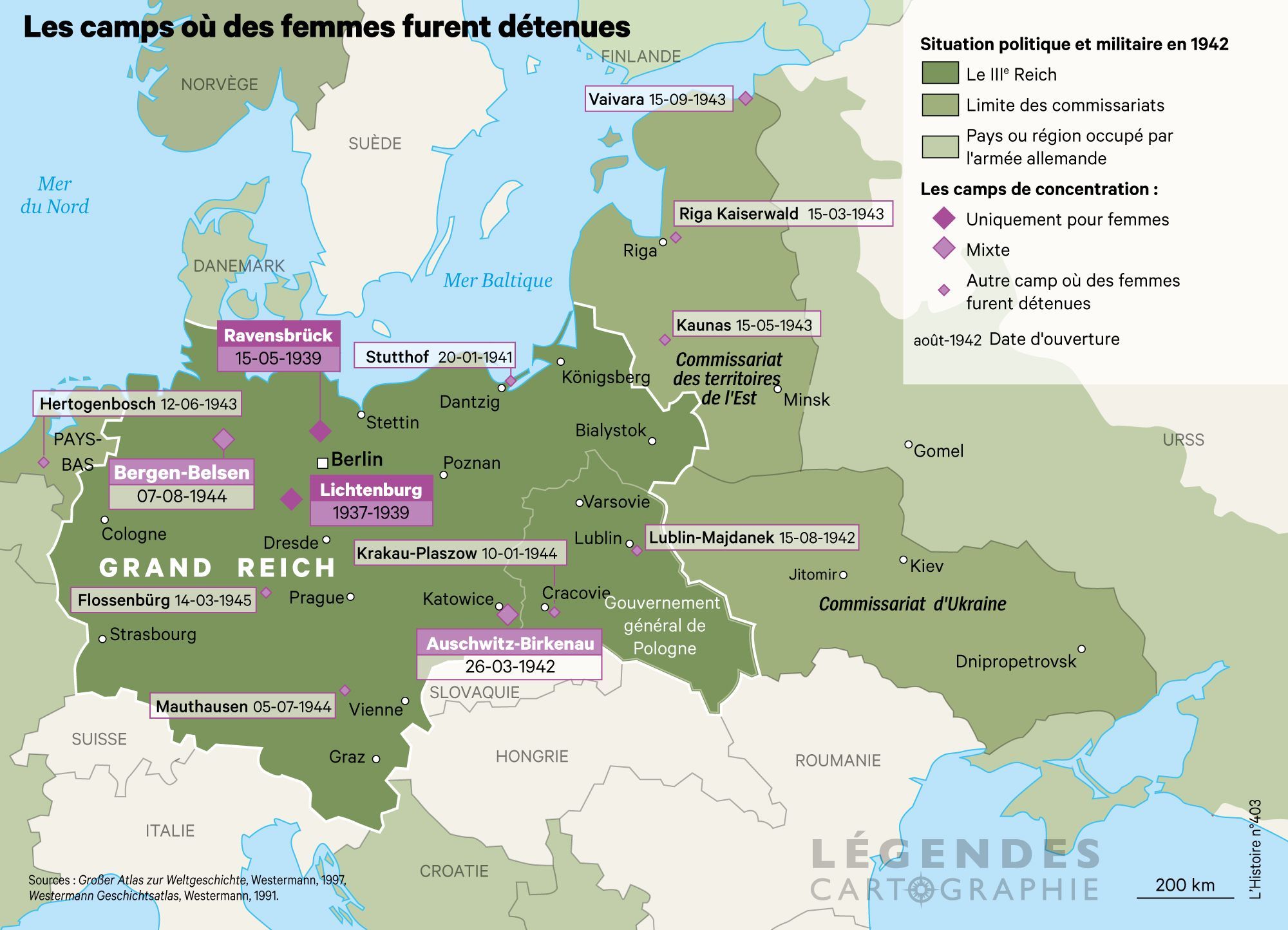 Carte Des Camps De Concentration En Allemagne Le système concentrationnaire nazi (1933-1945) en cartes – Histoire et