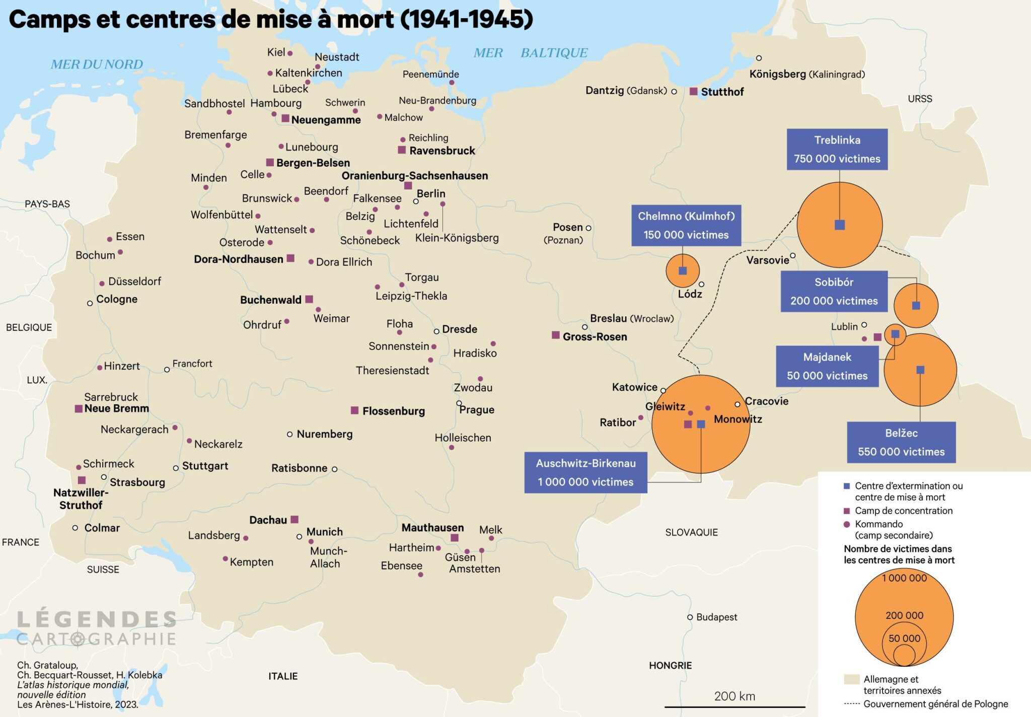 Carte Des Camps De Concentration En Allemagne Le système concentrationnaire nazi (1933-1945) en cartes – Histoire et