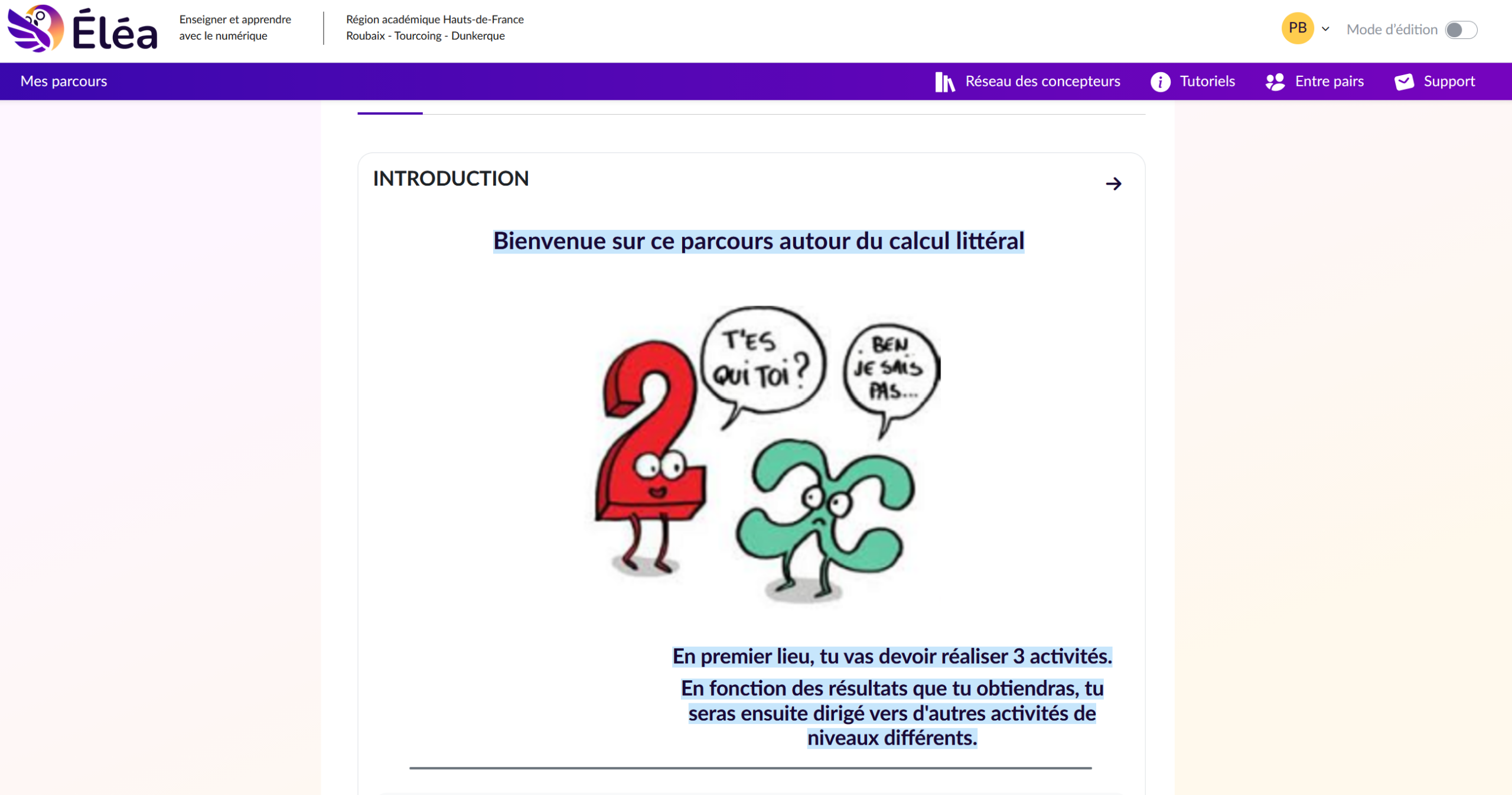 Cycle 4 : programmes de calcul